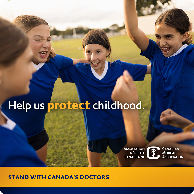 Social media campaign graphic promoting safer online spaces for children